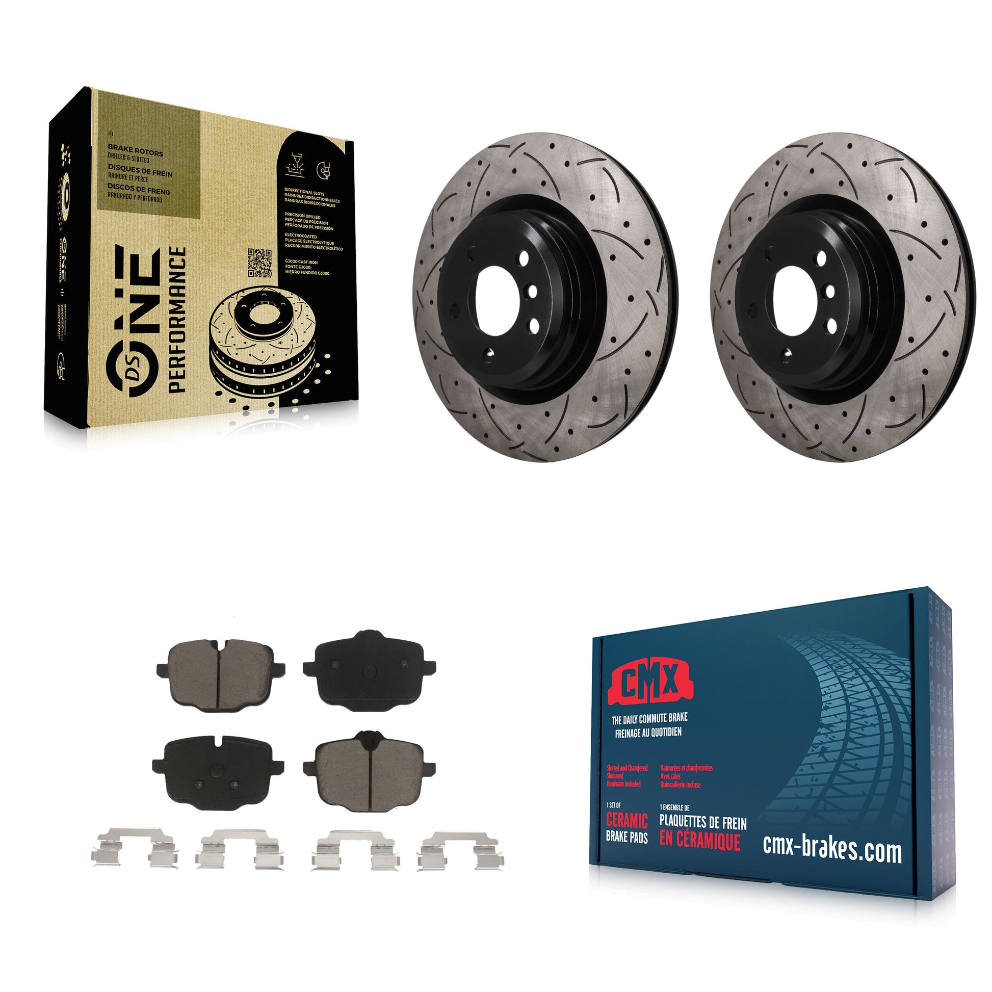 Disc Rotors and Ceramic Brake Pads Kit-KDC-101889