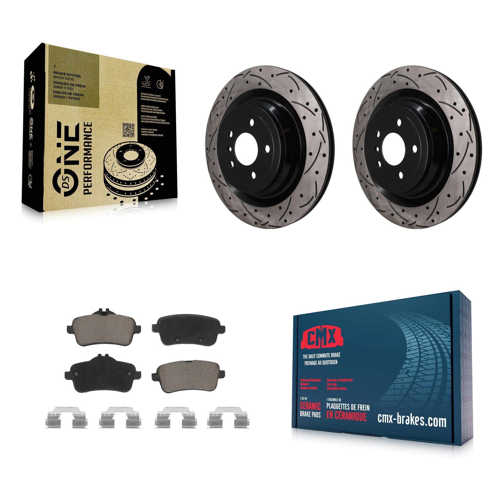 Disc Rotors and Ceramic Brake Pads Kit-KDC-101891