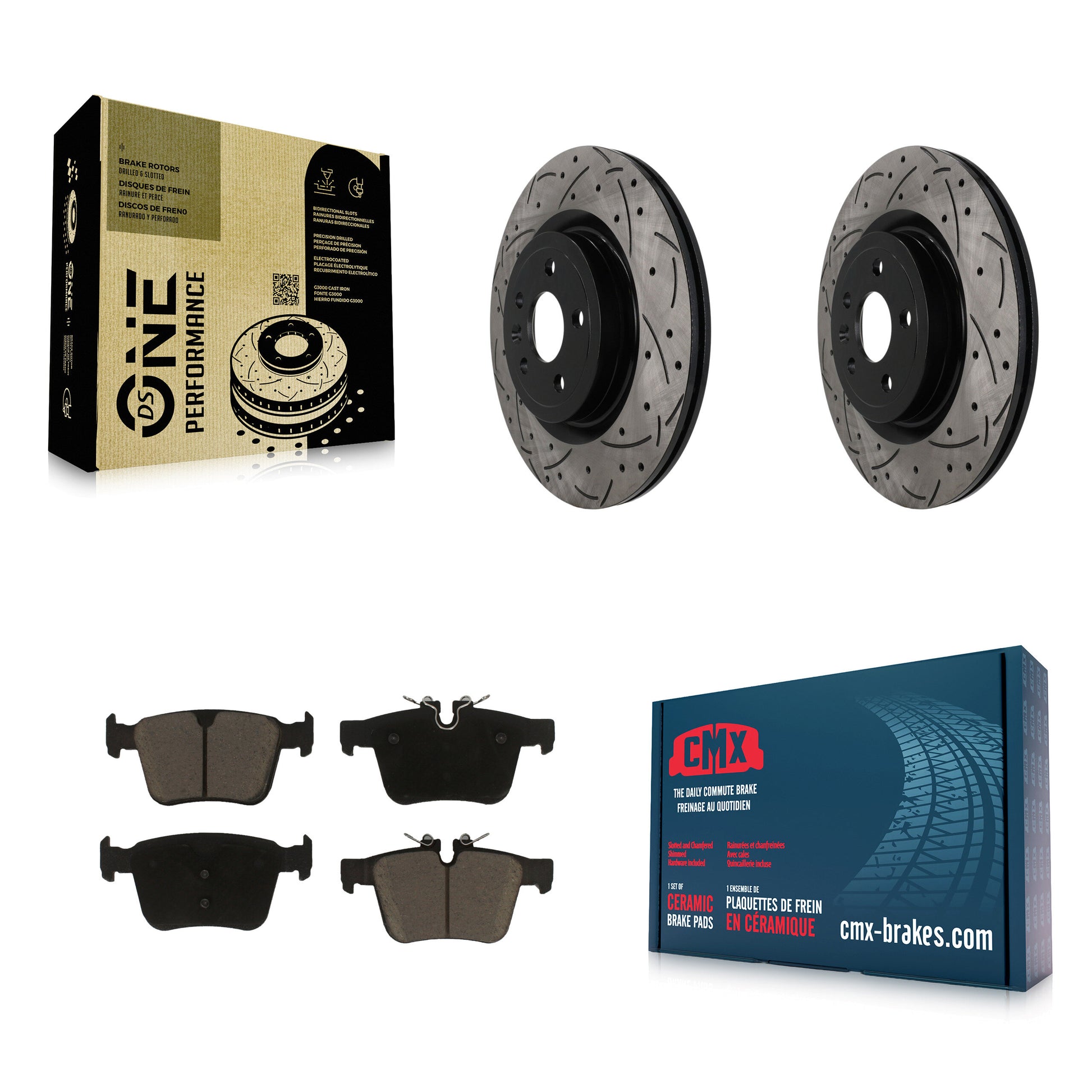 Disc Rotors and Ceramic Brake Pads Kit-KDC-101896