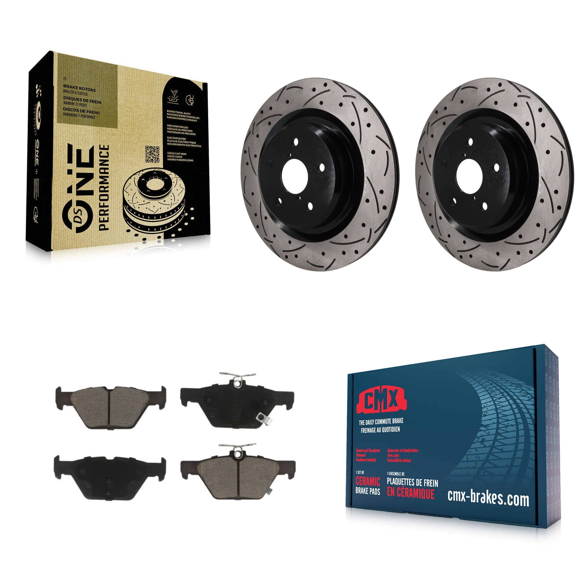 Disc Rotors and Ceramic Brake Pads Kit-KDC-101897