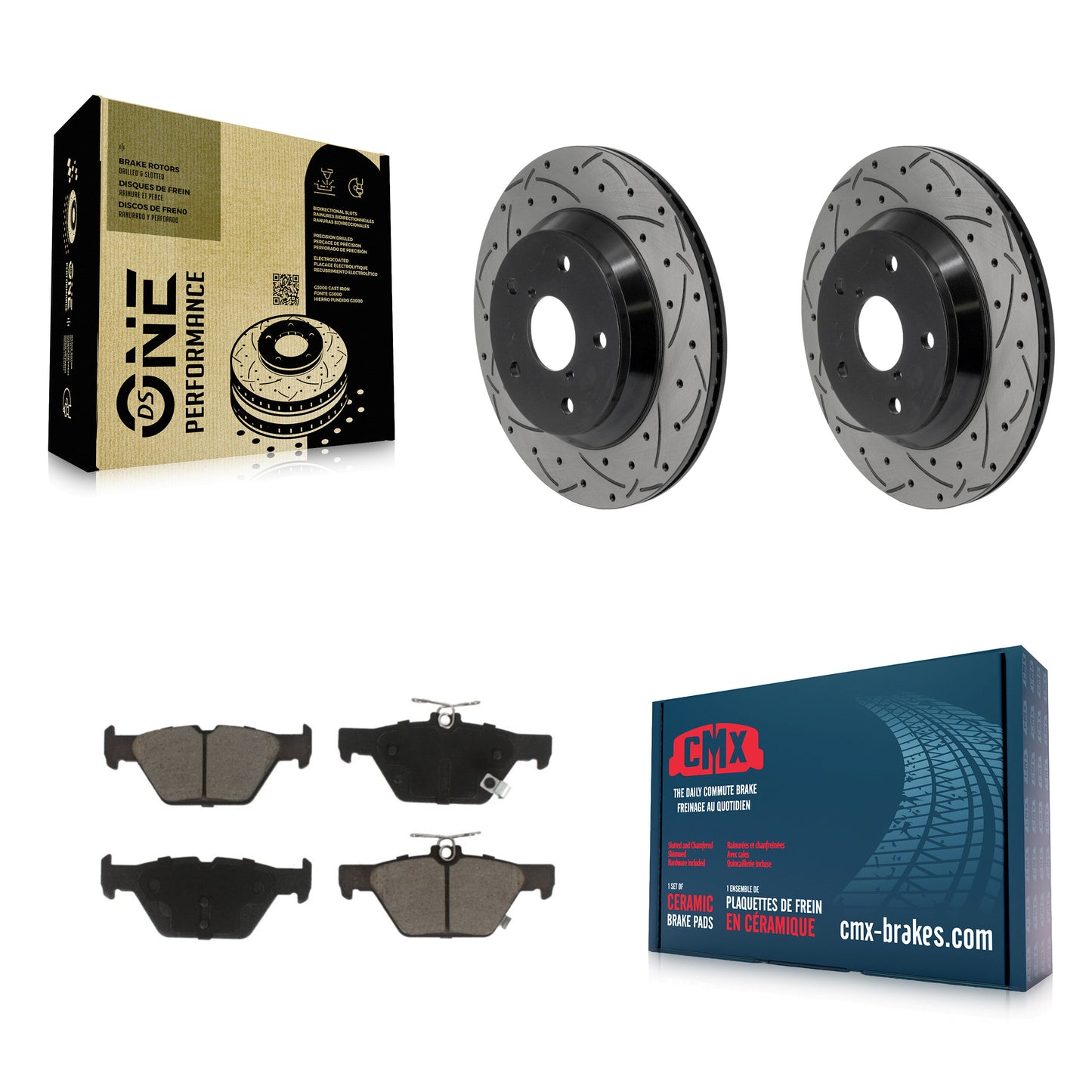Disc Rotors and Ceramic Brake Pads Kit-KDC-101898 Kit.bestparts.ca