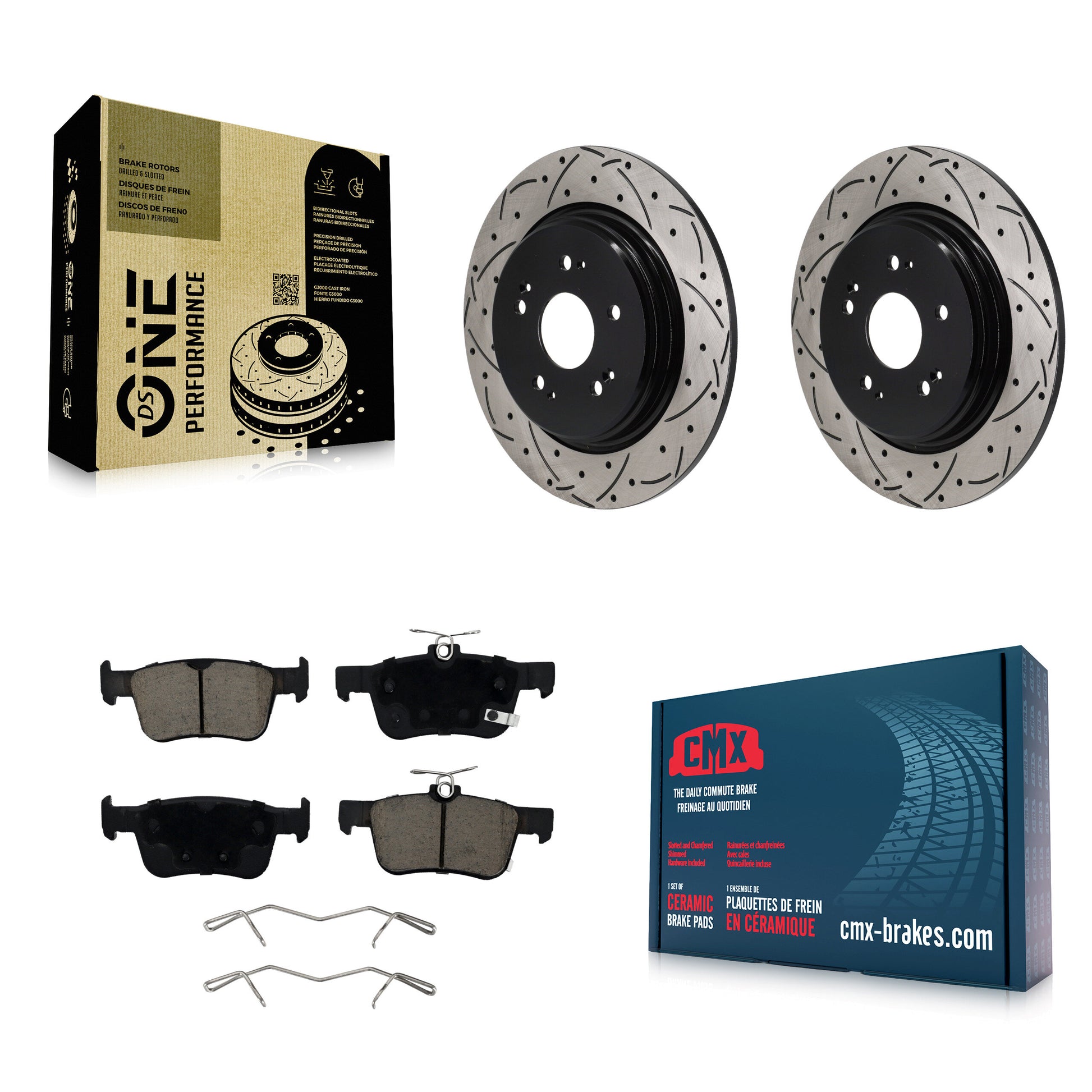 Disc Rotors and Ceramic Brake Pads Kit-KDC-101899