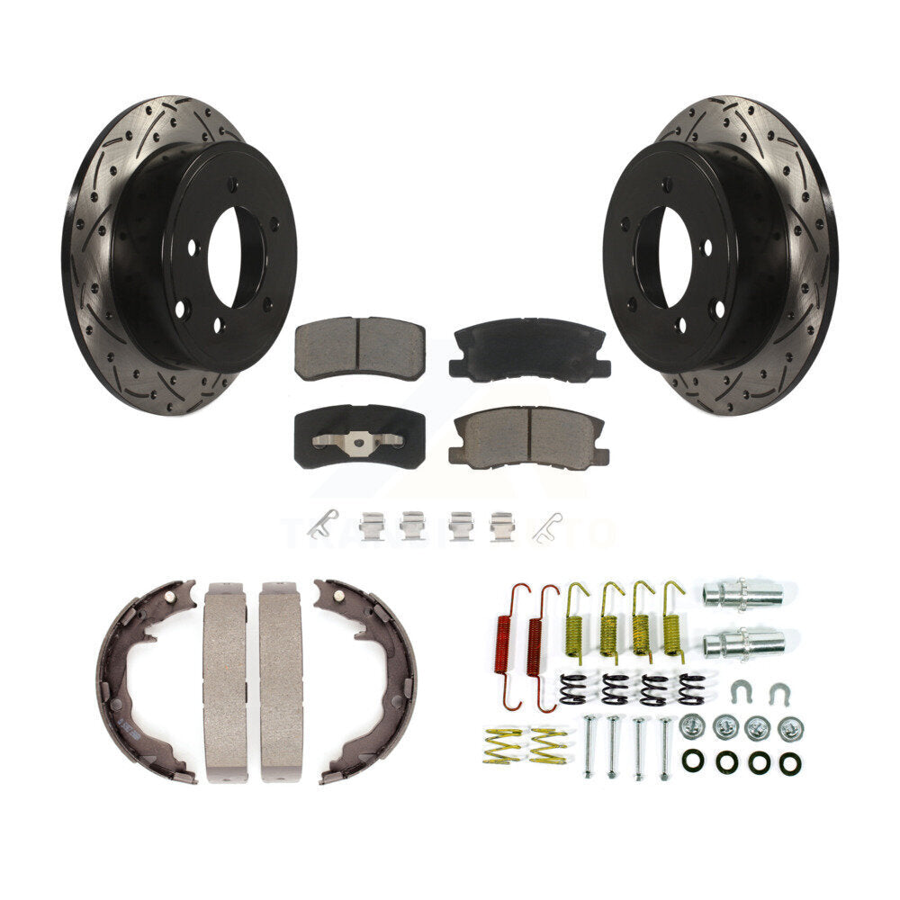 Coated Disc Rotors and Ceramic Brake Pads Kit-KDC-101920
