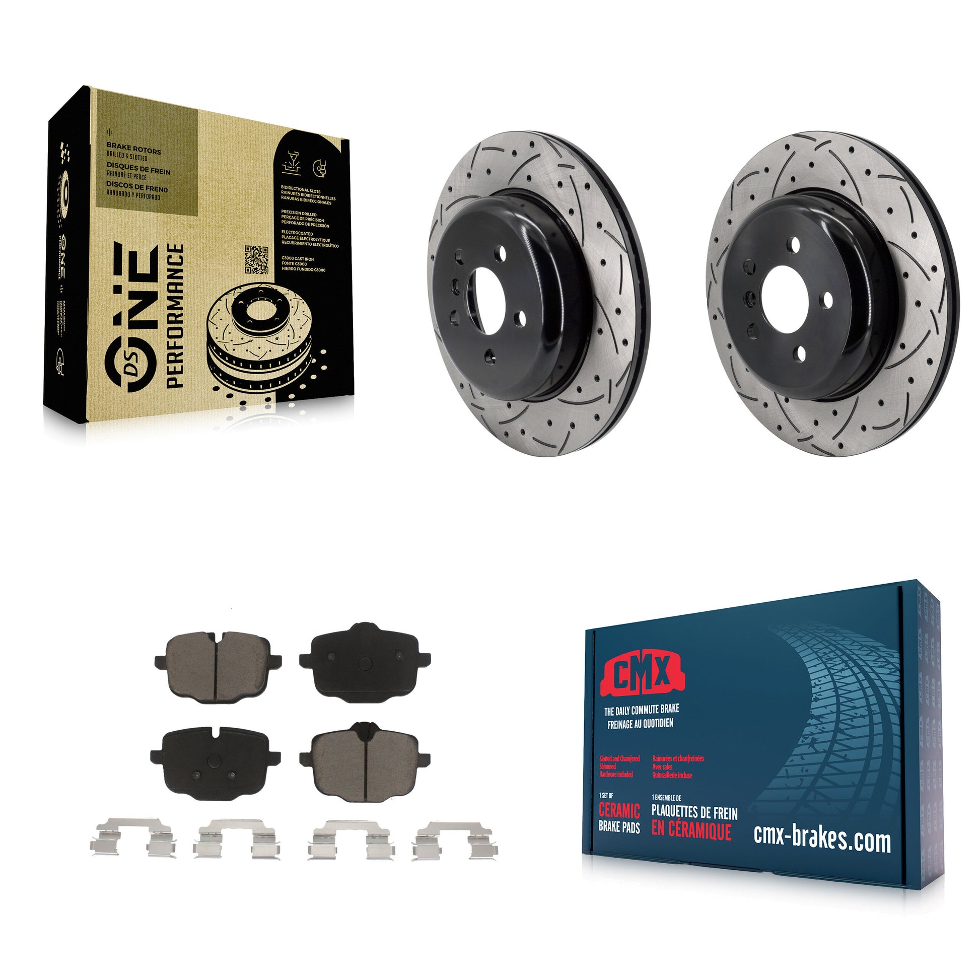 Disc Rotors and Ceramic Brake Pads Kit-KDC-101948