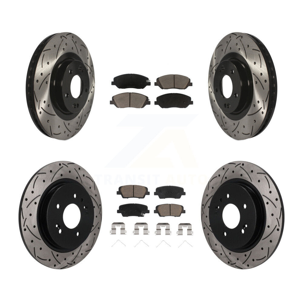 Coated Disc Rotors and Ceramic Brake Pads Kit-KDC-101953
