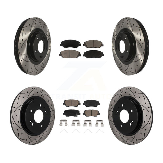 Coated Disc Rotors and Ceramic Brake Pads Kit-KDC-101953