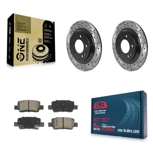 Coated Disc Rotors and Ceramic Brake Pads Kit-KDC-101957