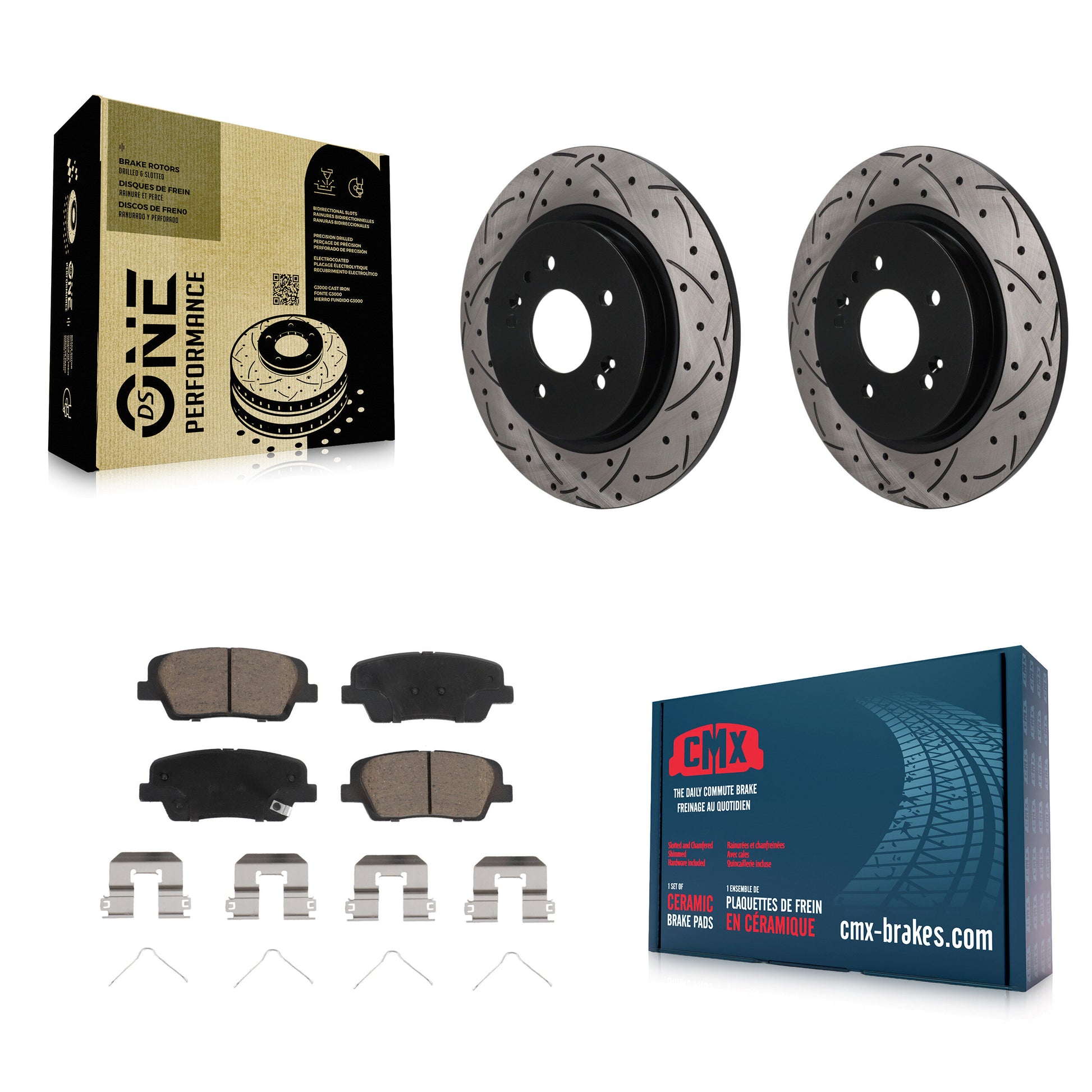 Disc Rotors and Ceramic Brake Pads Kit-KDC-101960