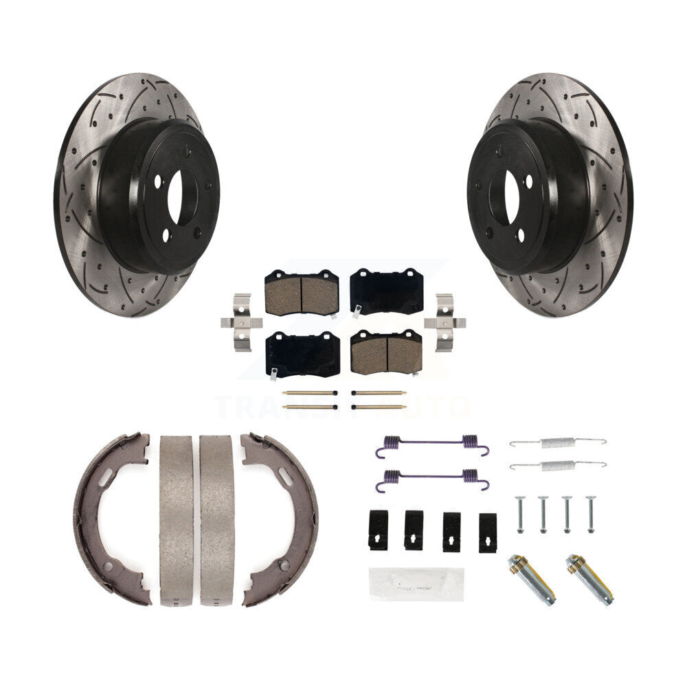 Coated Disc Rotors and Ceramic Brake Pads Kit-KDC-101966 Kit.bestparts.ca