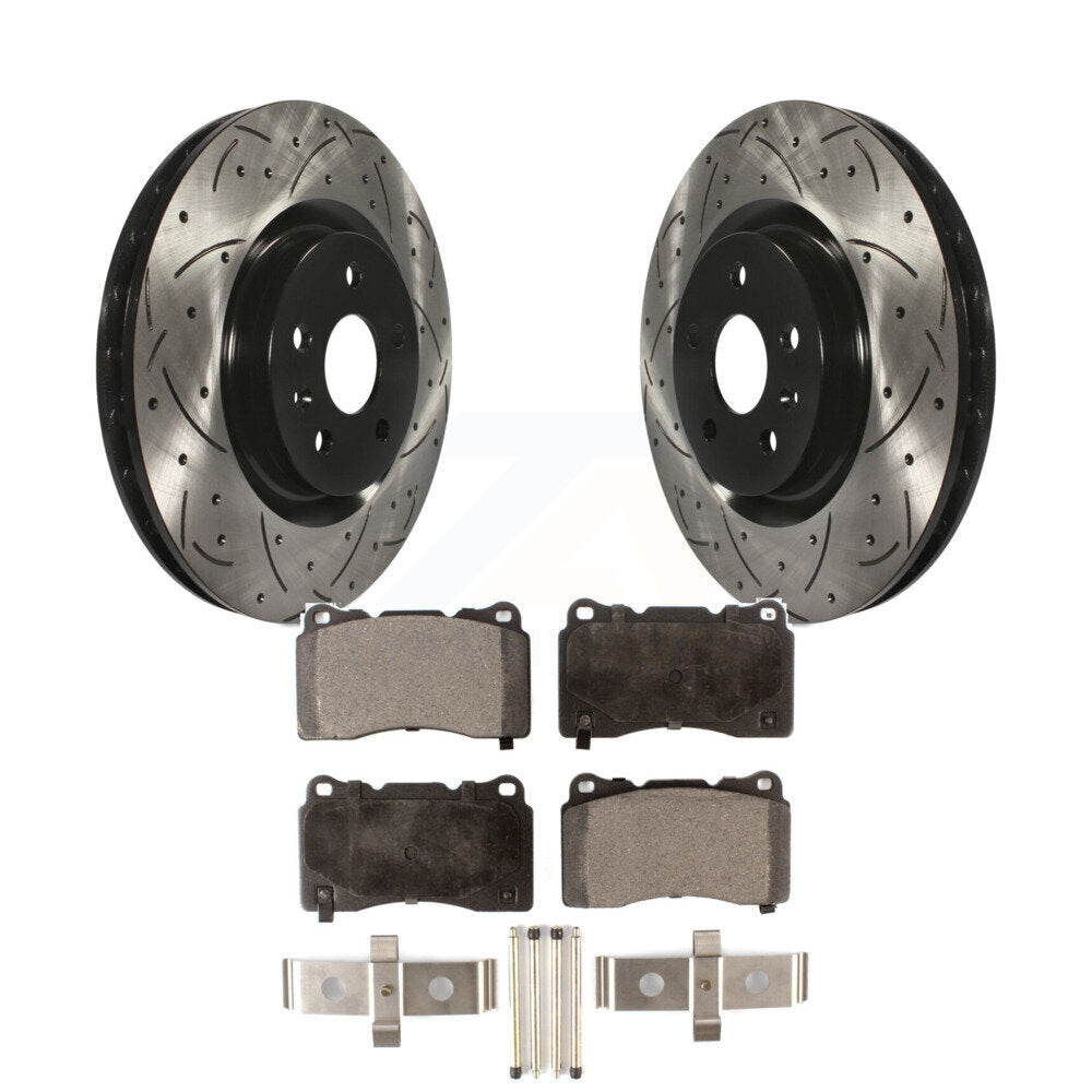 Coated Disc Rotors and Semi-Metallic Brake Pads Kit-KDF-100008 - Kit.bestparts.ca Kit.bestparts.ca