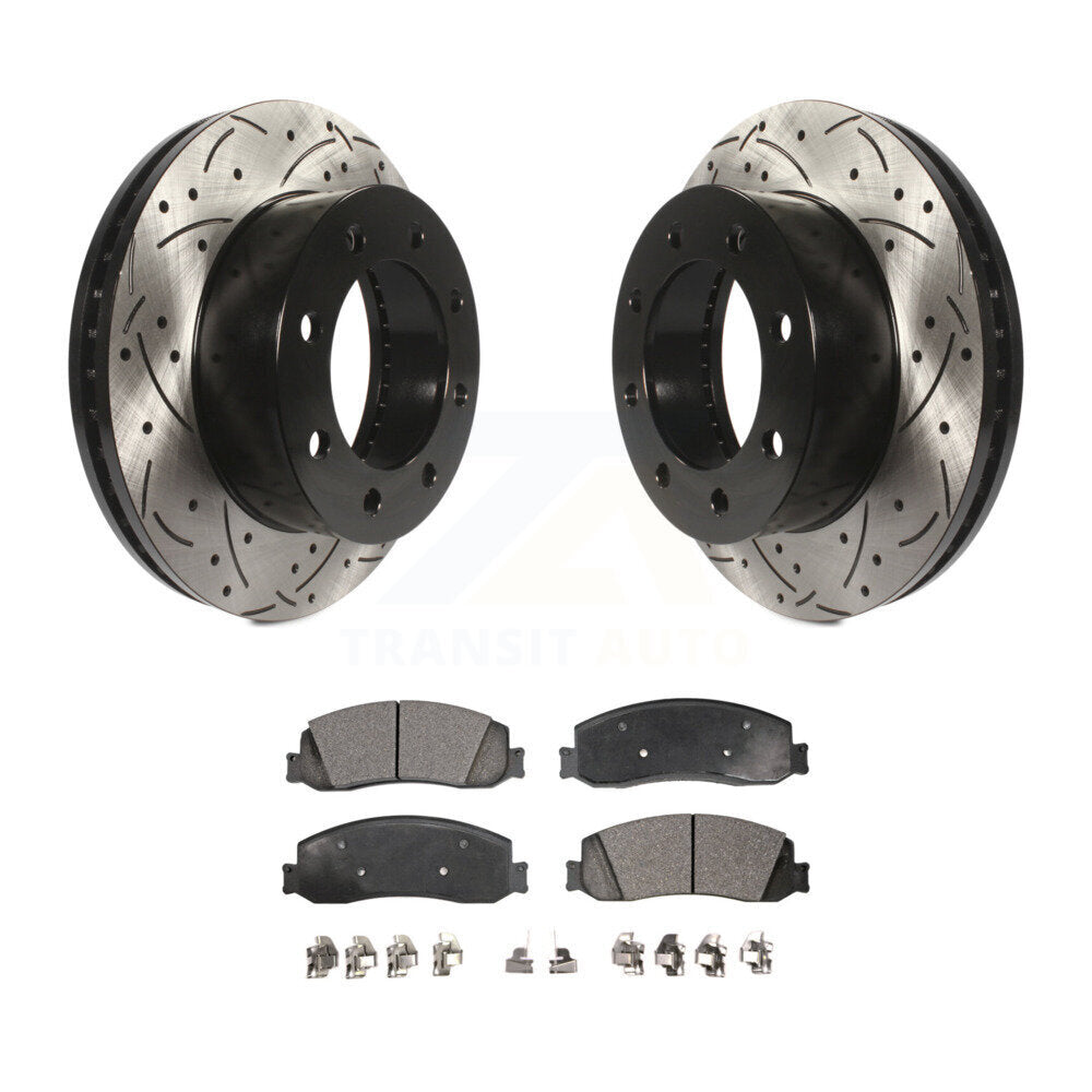 Coated Disc Rotors and Semi-Metallic Brake Pads Kit-KDF-100018 - Kit.bestparts.ca