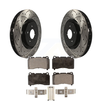 Coated Disc Rotors and Semi-Metallic Brake Pads Kit-KDF-100023 - Kit.bestparts.ca