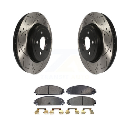 Coated Disc Rotors and Semi-Metallic Brake Pads Kit-KDF-100045 - Kit.bestparts.ca
