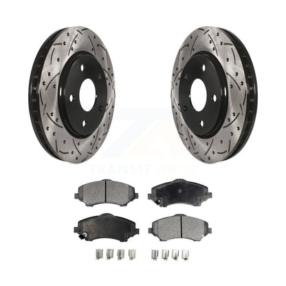 Coated Disc Rotors and Semi-Metallic Brake Pads Kit-KDF-100049 - Kit.bestparts.ca