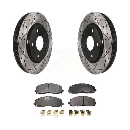 Coated Disc Rotors and Semi-Metallic Brake Pads Kit-KDF-100050 - Kit.bestparts.ca