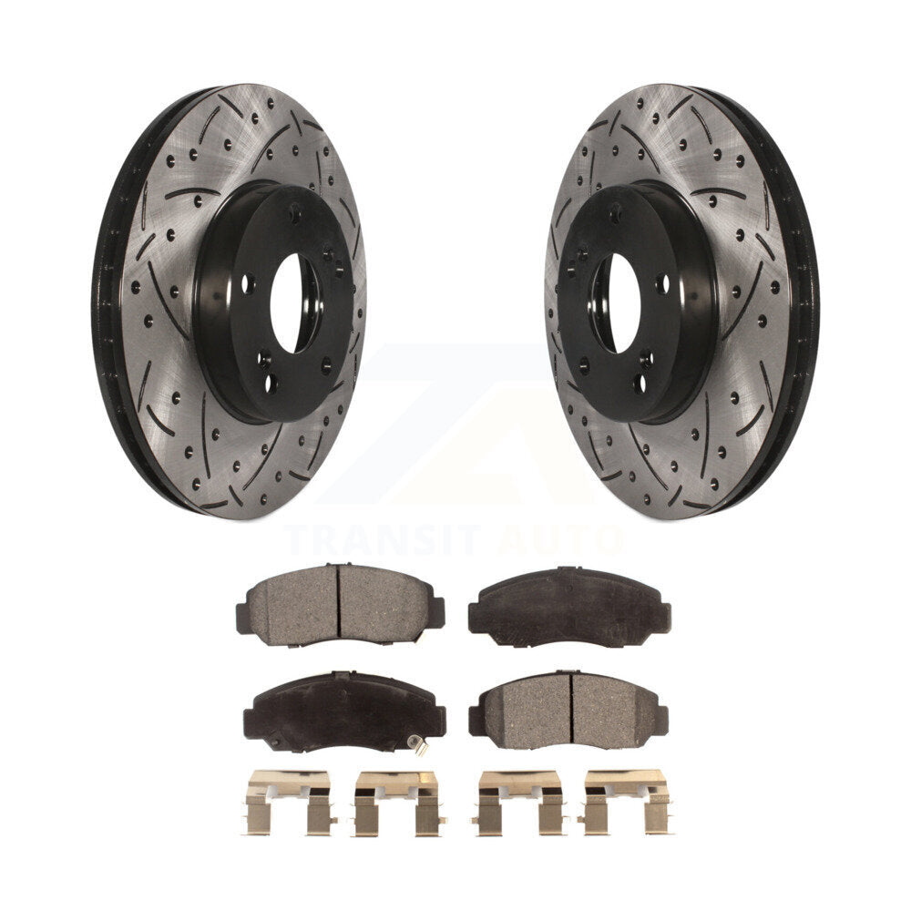 Coated Disc Rotors and Semi-Metallic Brake Pads Kit-KDF-100066 - Kit.bestparts.ca Kit.bestparts.ca