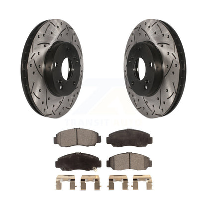 Coated Disc Rotors and Semi-Metallic Brake Pads Kit-KDF-100066 - Kit.bestparts.ca