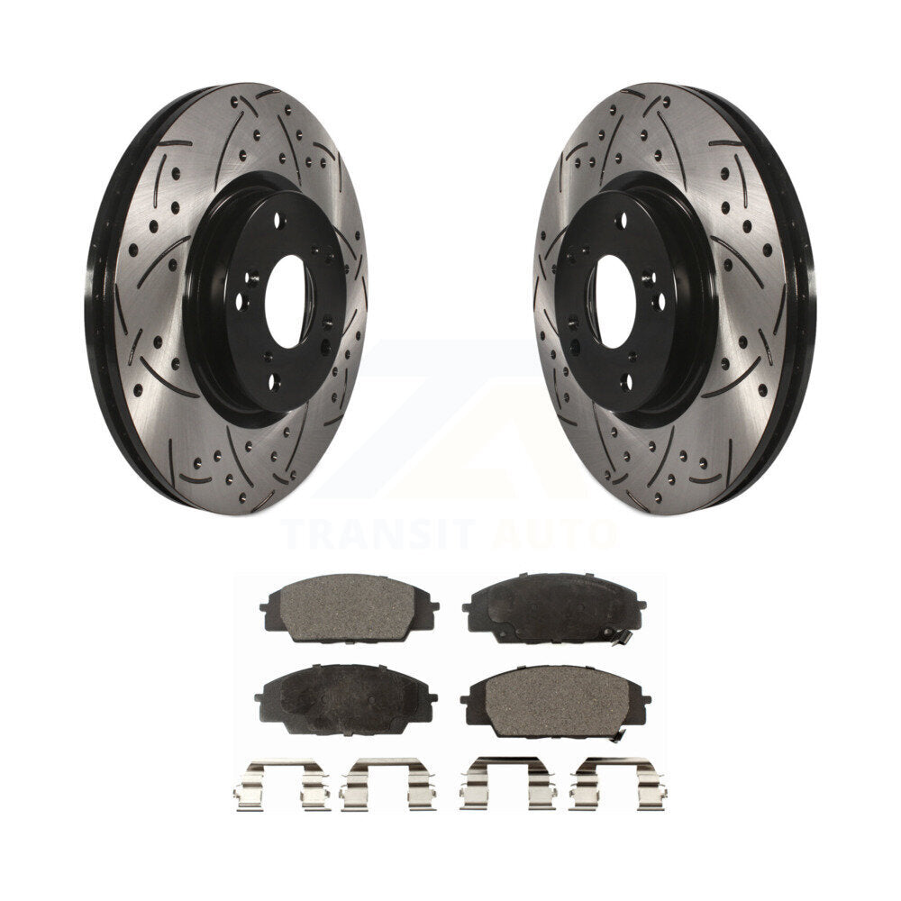 Coated Disc Rotors and Semi-Metallic Brake Pads Kit-KDF-100069 - Kit.bestparts.ca Kit.bestparts.ca