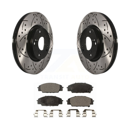 Coated Disc Rotors and Semi-Metallic Brake Pads Kit-KDF-100069 - Kit.bestparts.ca