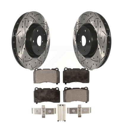 Coated Disc Rotors and Semi-Metallic Brake Pads Kit-KDF-100071 - Kit.bestparts.ca