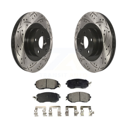 Coated Disc Rotors and Semi-Metallic Brake Pads Kit-KDF-100074 - Kit.bestparts.ca