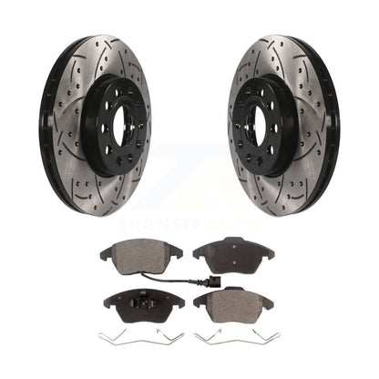 Coated Disc Rotors and Semi-Metallic Brake Pads Kit-KDF-100082 - Kit.bestparts.ca