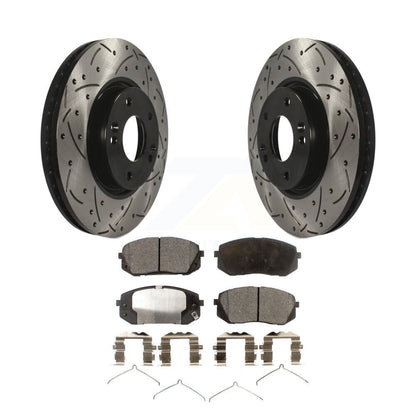 Coated Disc Rotors and Semi-Metallic Brake Pads Kit-KDF-100092 - Kit.bestparts.ca