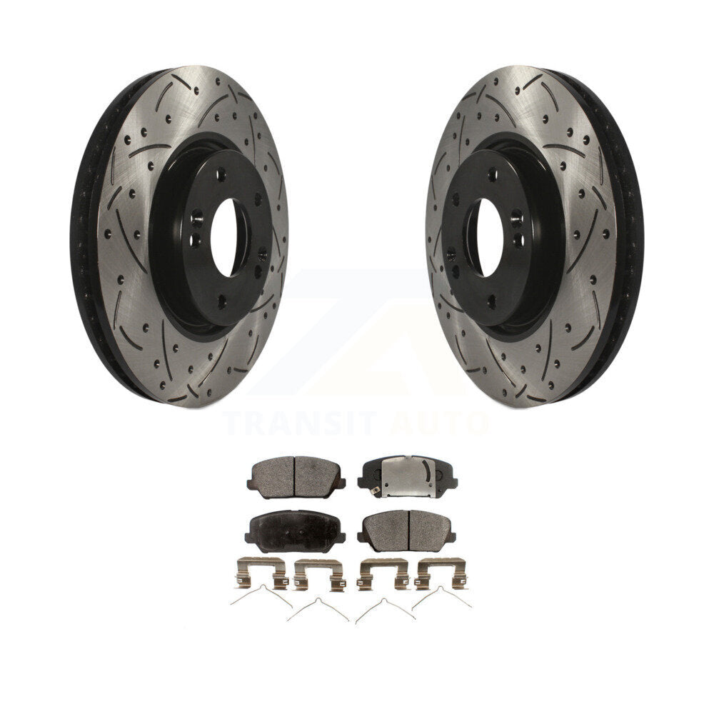Coated Disc Rotors and Semi-Metallic Brake Pads Kit-KDF-100093 - Kit.bestparts.ca Kit.bestparts.ca