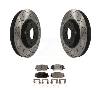 Coated Disc Rotors and Semi-Metallic Brake Pads Kit-KDF-100093 - Kit.bestparts.ca