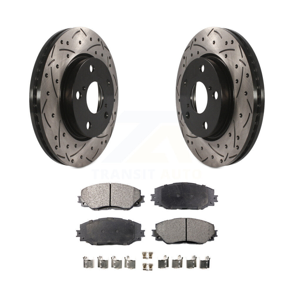Coated Disc Rotors and Semi-Metallic Brake Pads Kit-KDF-100099 - Kit.bestparts.ca