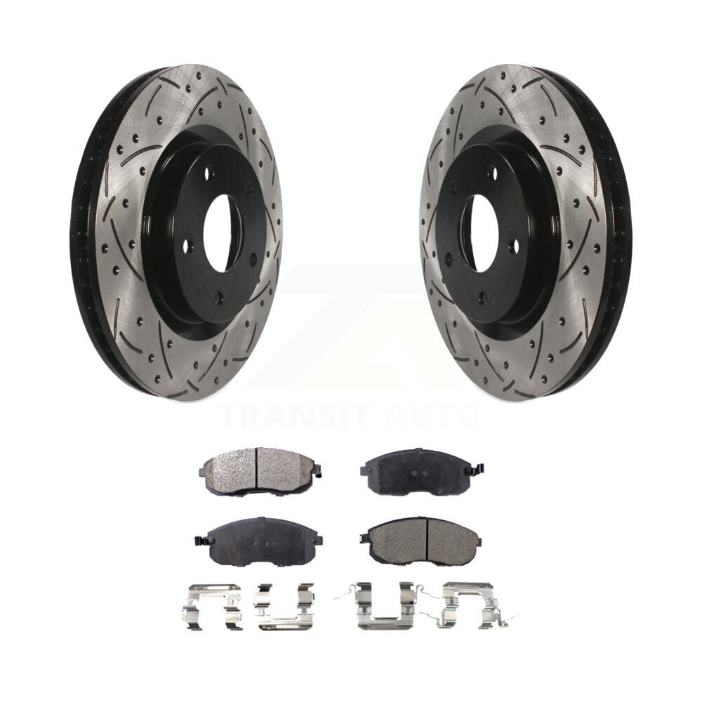 Coated Disc Rotors and Semi-Metallic Brake Pads Kit-KDF-100119 - Kit.bestparts.ca