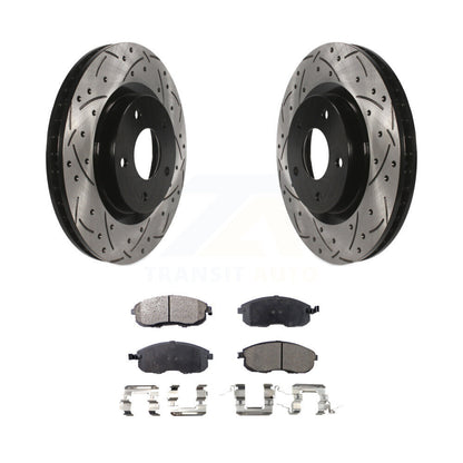 Coated Disc Rotors and Semi-Metallic Brake Pads Kit-KDF-100119 - Kit.bestparts.ca