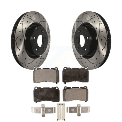 Coated Disc Rotors and Semi-Metallic Brake Pads Kit-KDF-100132 - Kit.bestparts.ca