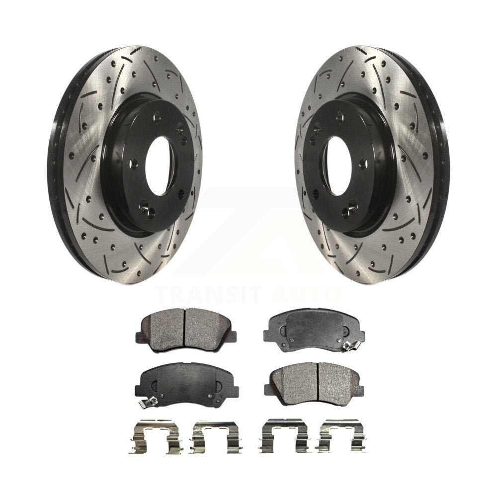 Coated Disc Rotors and Semi-Metallic Brake Pads Kit-KDF-100141 - Kit.bestparts.ca Kit.bestparts.ca
