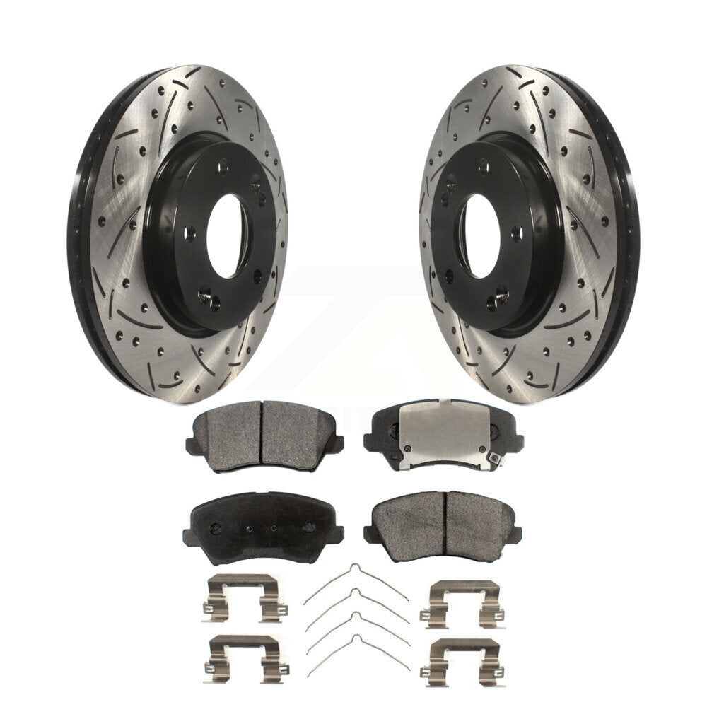 Coated Disc Rotors and Semi-Metallic Brake Pads Kit-KDF-100142 - Kit.bestparts.ca Kit.bestparts.ca