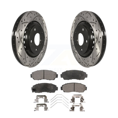 Coated Disc Rotors and Semi-Metallic Brake Pads Kit-KDF-100164 - Kit.bestparts.ca