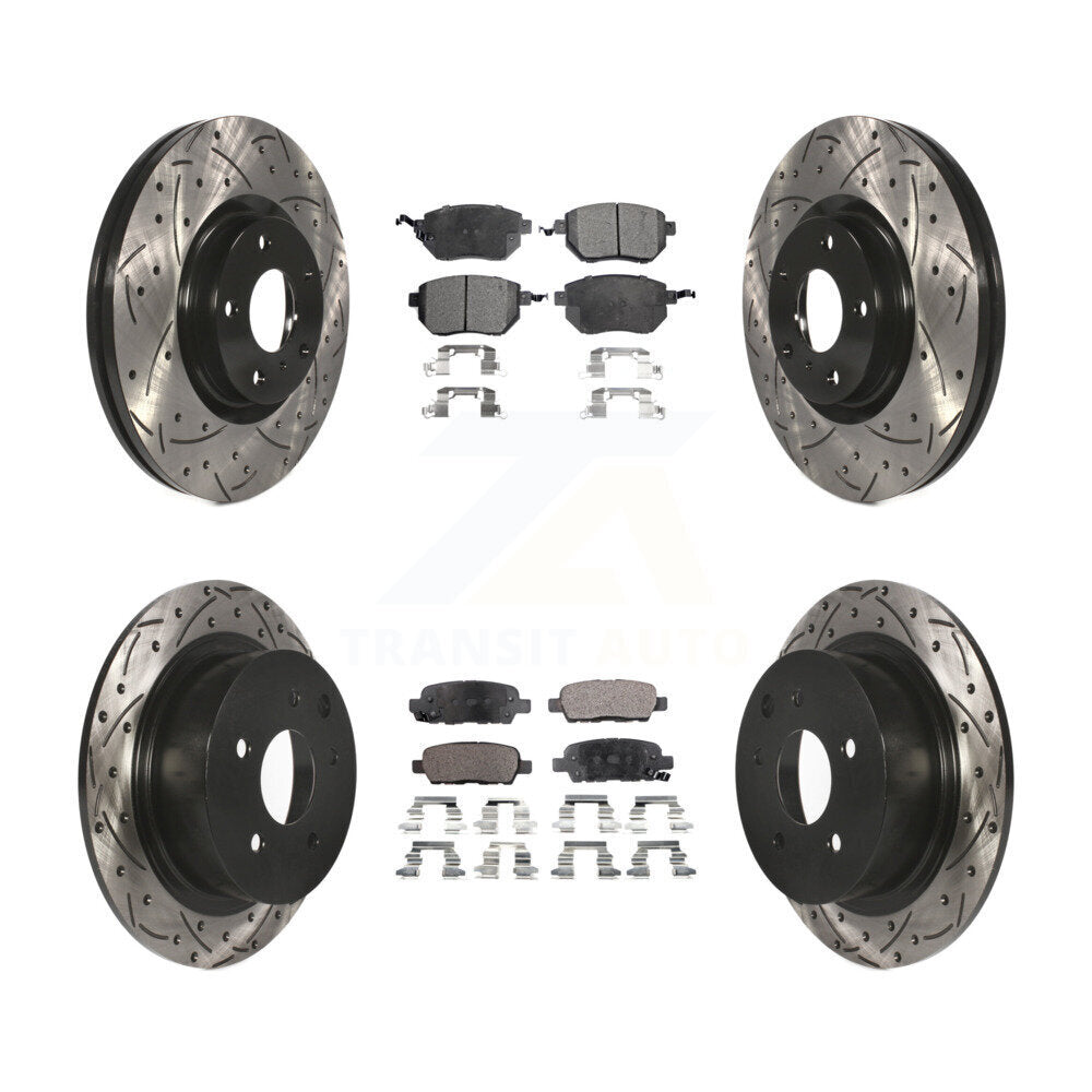 Disc Rotors and Semi-Metallic Brake Pads Kit-KDF-100278 - Kit.bestparts.ca