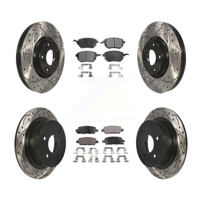Disc Rotors and Semi-Metallic Brake Pads Kit-KDF-100278 - Kit.bestparts.ca