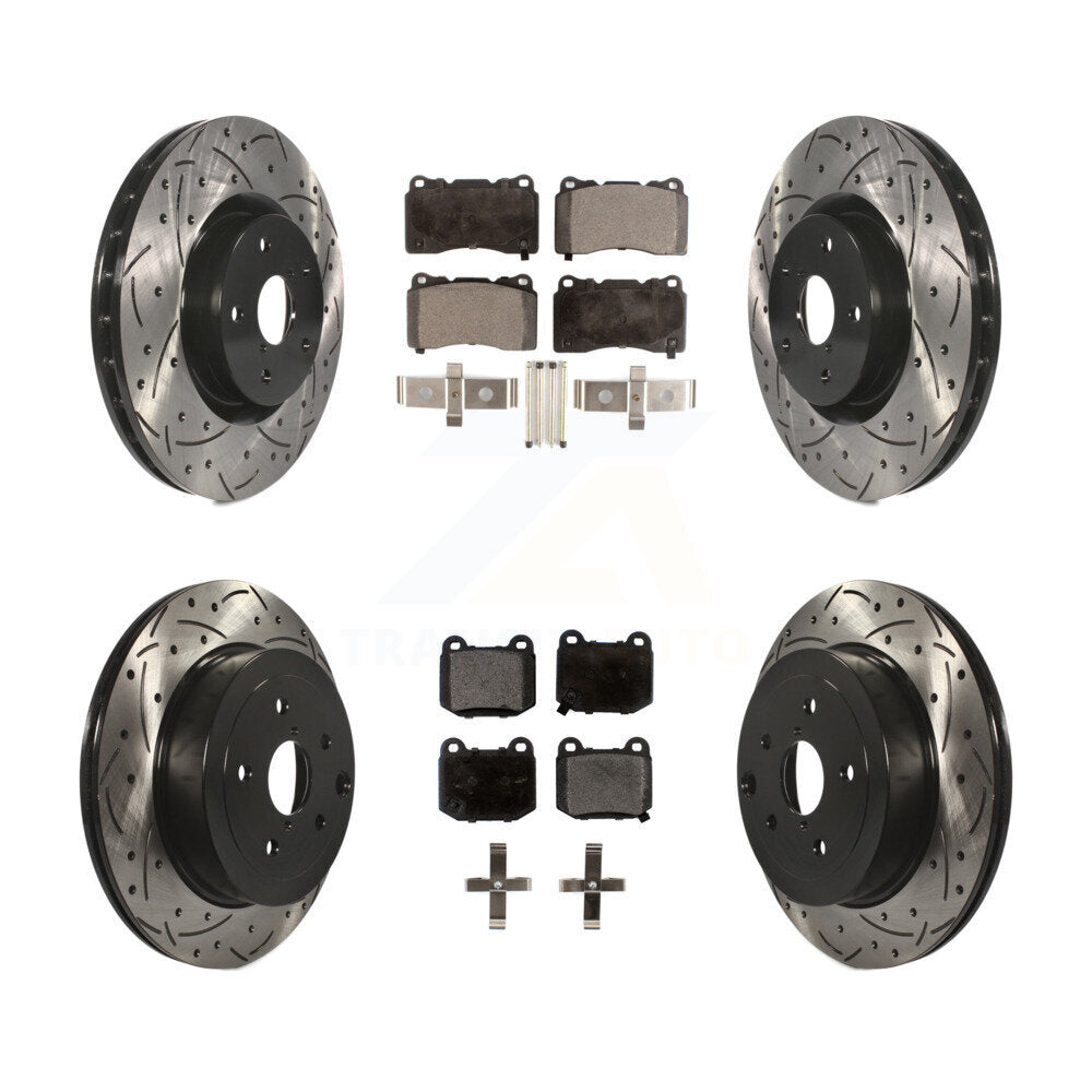 Disc Rotors and Semi-Metallic Brake Pads Kit-KDF-100283 | Kit