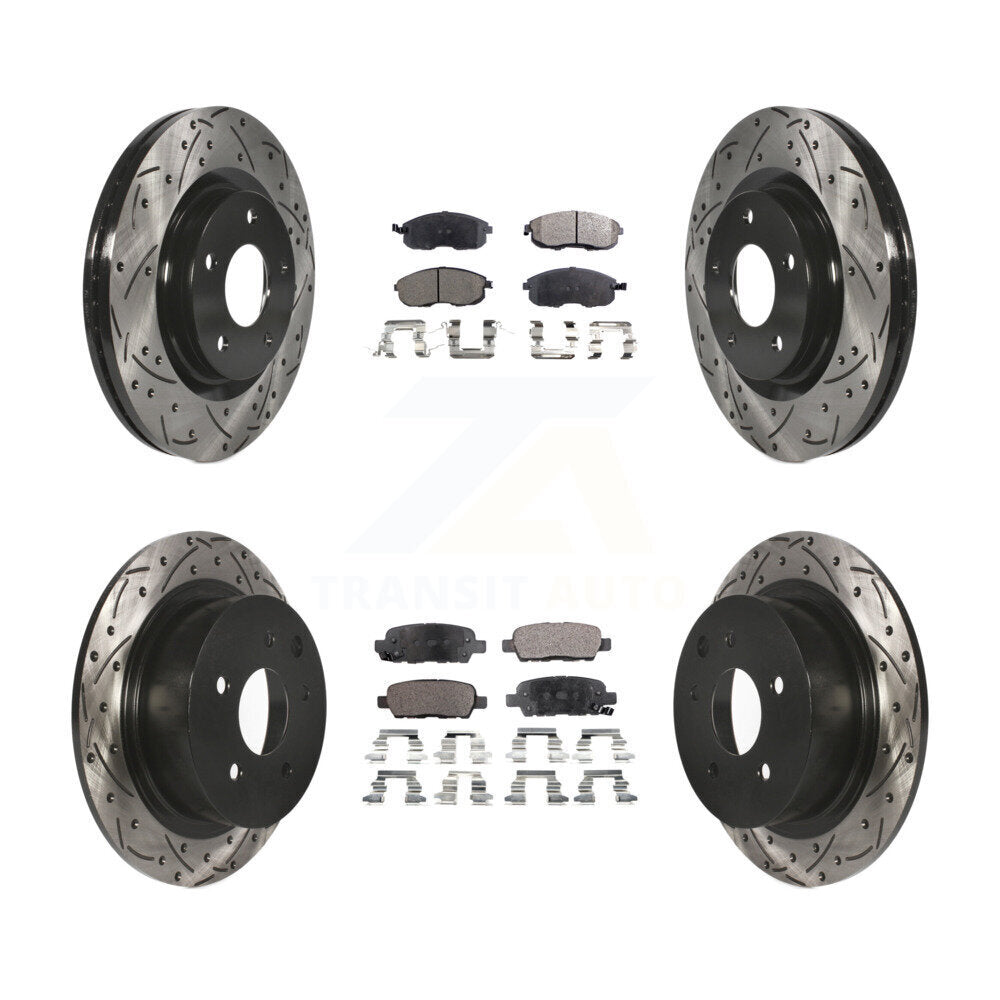 Disc Rotors and Semi-Metallic Brake Pads Kit-KDF-100360 - Kit.bestparts.ca