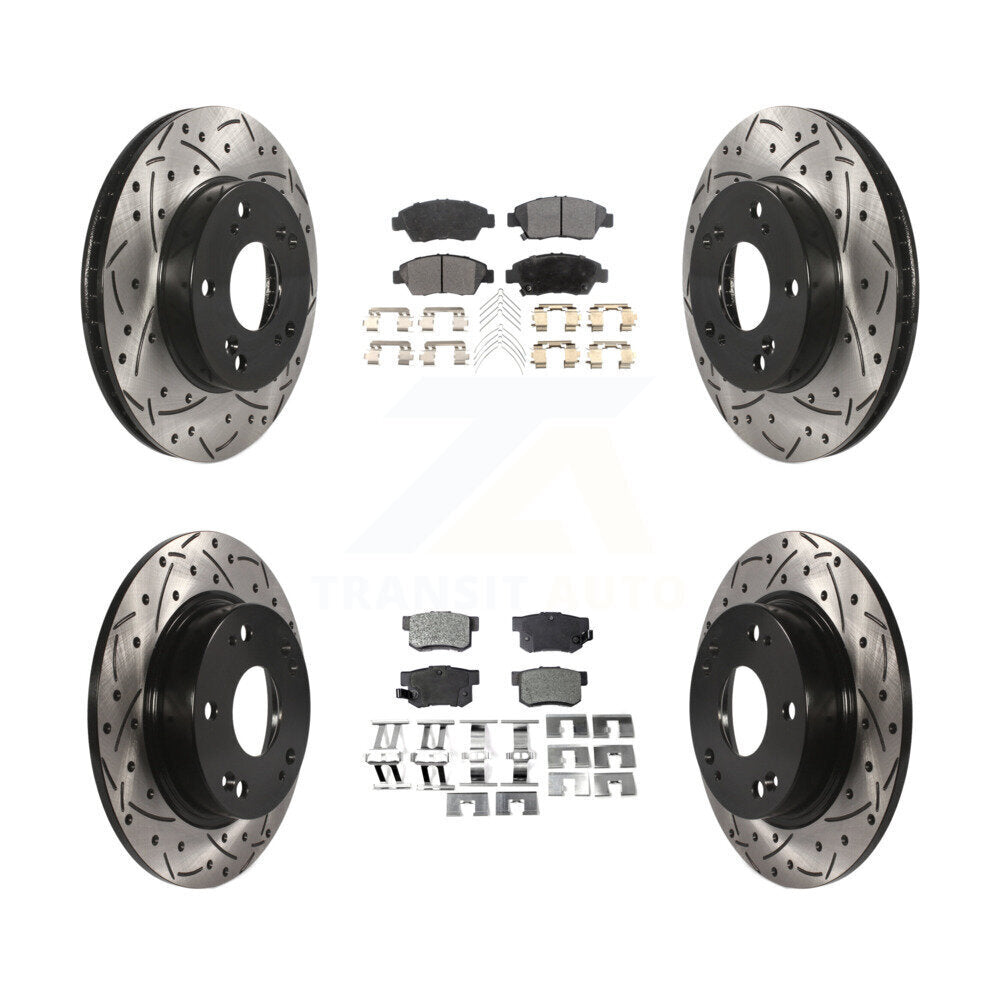 Disc Rotors and Semi-Metallic Brake Pads Kit-KDF-100374 - Kit.bestparts.ca