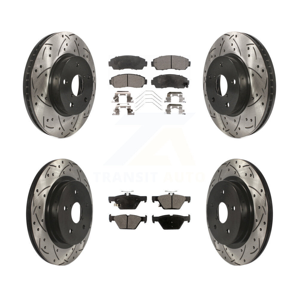 Disc Rotors and Semi-Metallic Brake Pads Kit-KDF-100404 - Kit.bestparts.ca