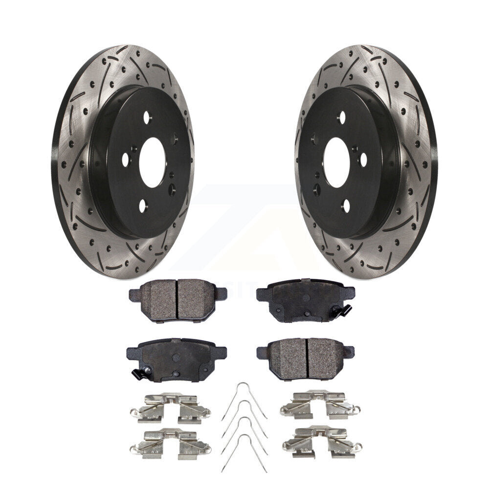 Coated Disc Rotors and Semi-Metallic Brake Pads Kit-KDF-100418 - Kit.bestparts.ca