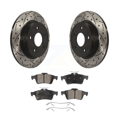 Coated Disc Rotors and Semi-Metallic Brake Pads Kit-KDF-100445 - Kit.bestparts.ca