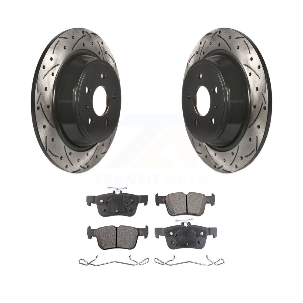Coated Disc Rotors and Semi-Metallic Brake Pads Kit-KDF-100452 - Kit.bestparts.ca