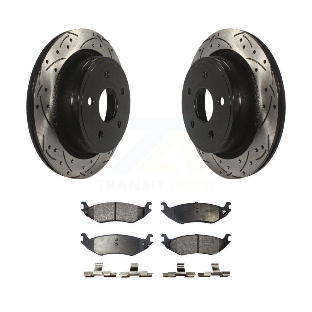 Coated Disc Rotors and Semi-Metallic Brake Pads Kit-KDF-100455 - Kit.bestparts.ca Kit.bestparts.ca