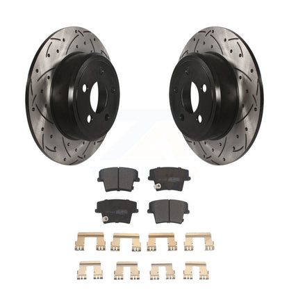 Coated Disc Rotors and Semi-Metallic Brake Pads Kit-KDF-100457 - Kit.bestparts.ca