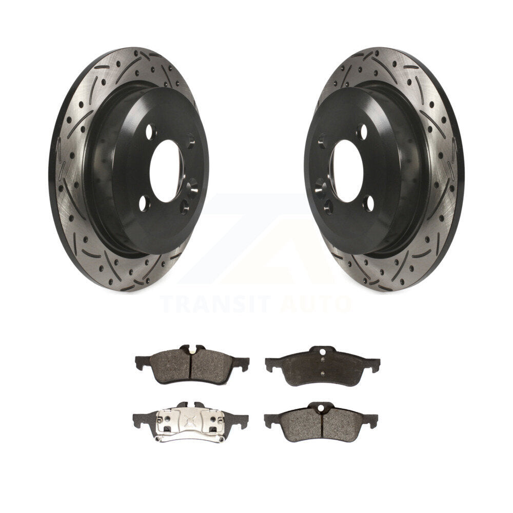 Coated Disc Rotors and Semi-Metallic Brake Pads Kit-KDF-100497 - Kit.bestparts.ca