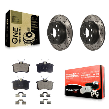 Coated Disc Rotors and Semi-Metallic Brake Pads Kit-KDF-100515