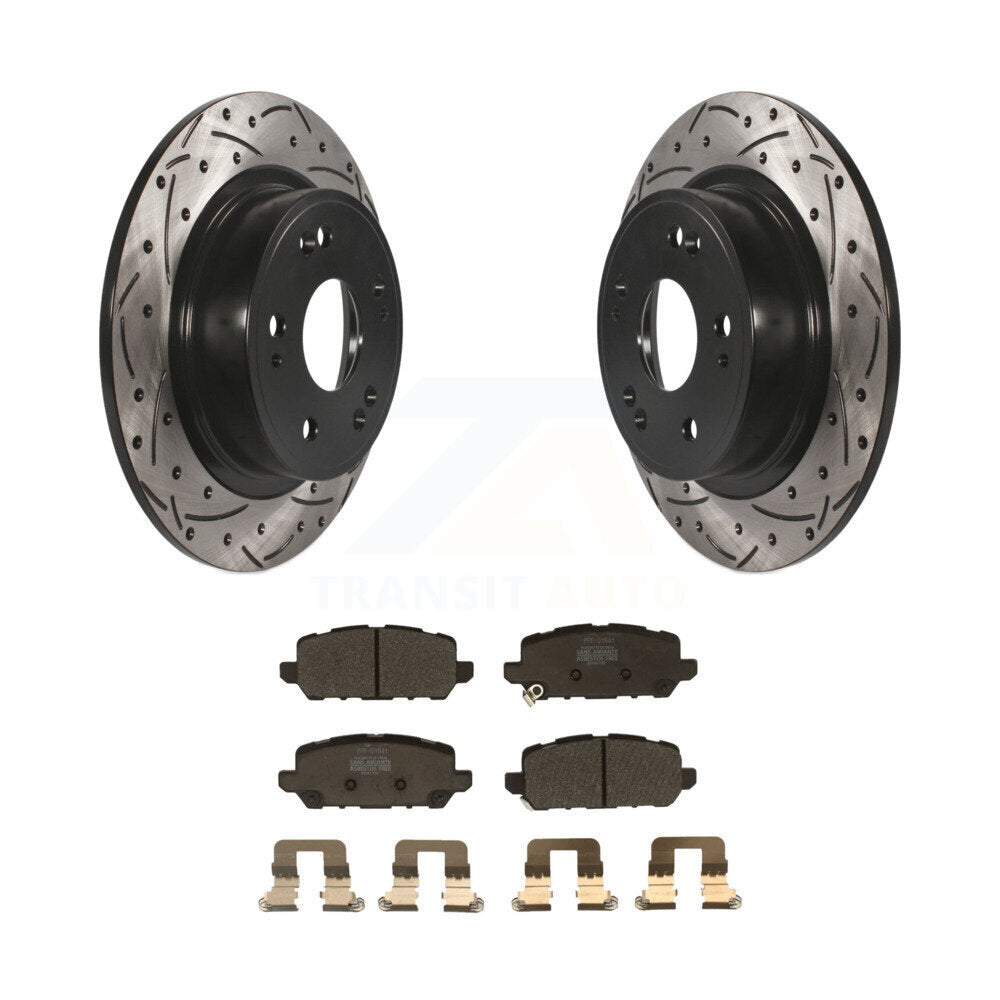 Coated Disc Rotors and Semi-Metallic Brake Pads Kit-KDF-100553 - Kit.bestparts.ca